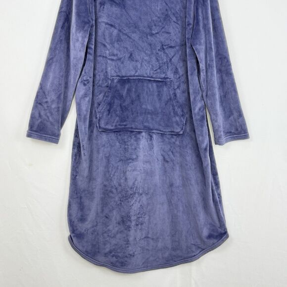 32 Degrees Heat Women's Cozy Plush Hooded Pullover Sleep Lounger -Purple -L / XL - Picture 10 of 16